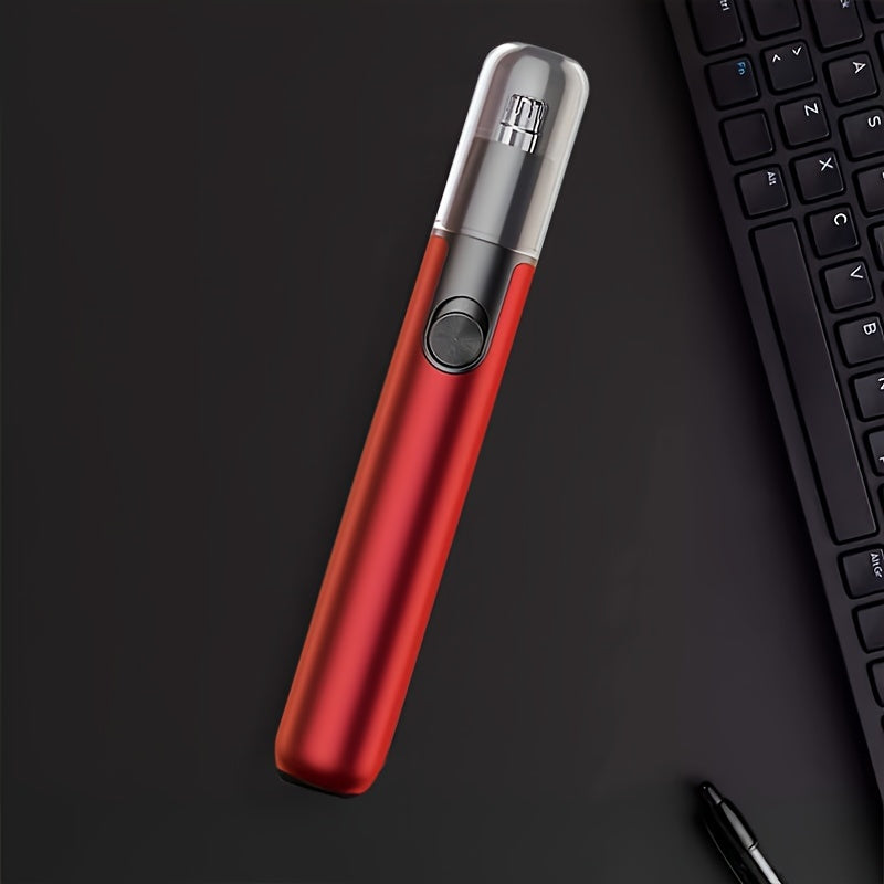 Ear and nose hair trimmer, USB electric Nose hair trimmer, aluminum, painless eyebrow facial hair removal Nose trimmer, Ear Nose Clipper, Nose Clipper, Personal Grooming Tool, Sleek Trimmer, Modern Shaver, Highquality Blades,