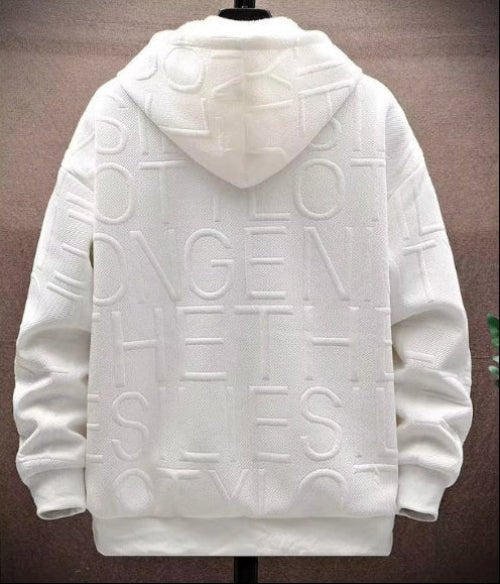 Julian's Menswear M Black Heavyweight Fleece Pullover Hoodie: anti-pill poly hoodie. Comfortable & cozy!