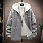 Julian's Menswear M Gray Heavyweight Fleece Pullover Hoodie: anti-pill poly hoodie. Comfortable & cozy!