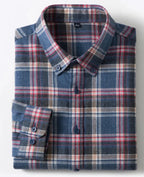 Men's Plaid Long Sleeve Shirt S Julian's Menswear