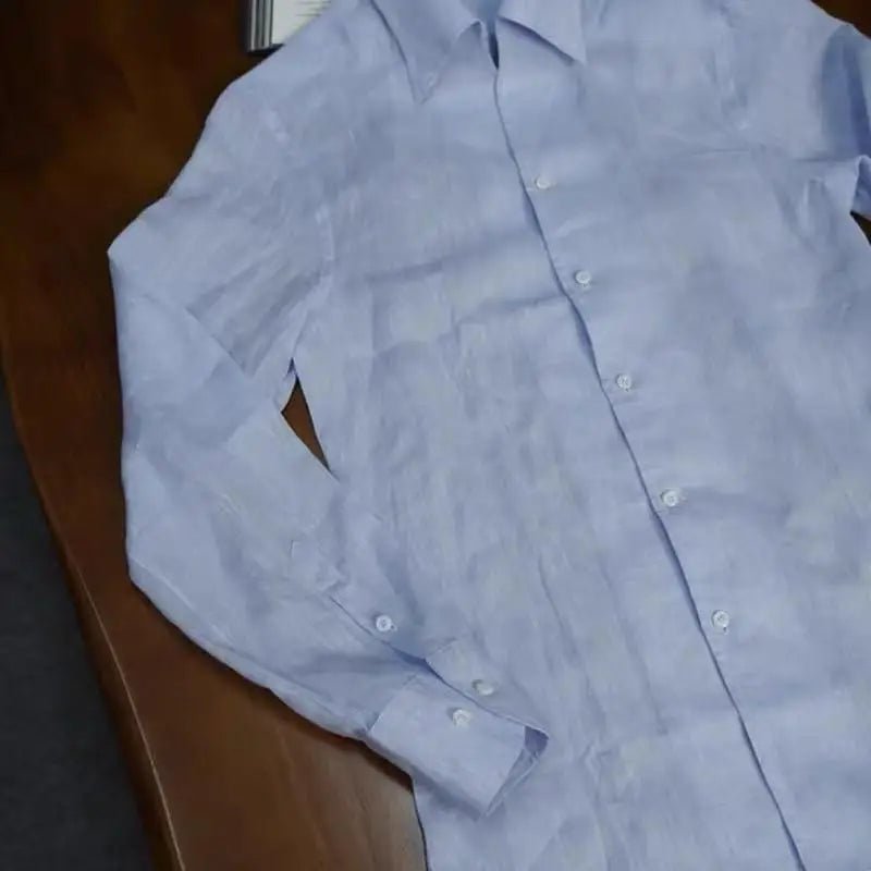 Men's Italian Linen Casual Shirt M Julian's Menswear