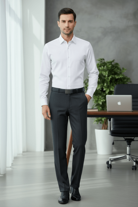 Slim Fit Cotton Dress Shirt 37 Julian's Menswear