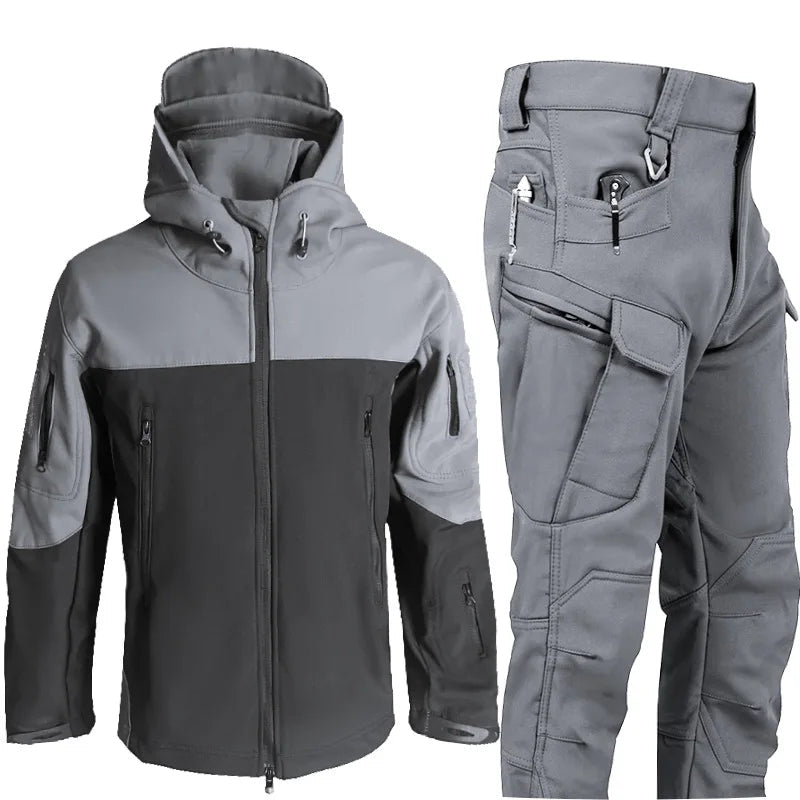 Men's Shark Skin Soft Shell Fleece-Lined Windproof Jacket Julian's Menswear