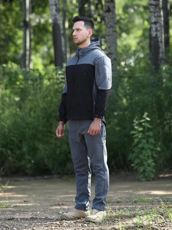 Men's Shark Skin Soft Shell Fleece-Lined Windproof Jacket Julian's Menswear