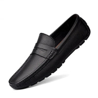 Men's Genuine Leather Slip-On Loafers Julian's Menswear