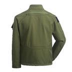 Men's Tactical Trench Coat - Waterproof Nylon Green Black S Julian's Menswear
