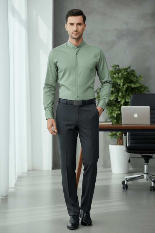 Slim Fit Cotton Dress Shirt 37 Julian's Menswear