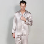 Men's Mulberry Silk Pajama Set | Champagne | Julian's Menswear