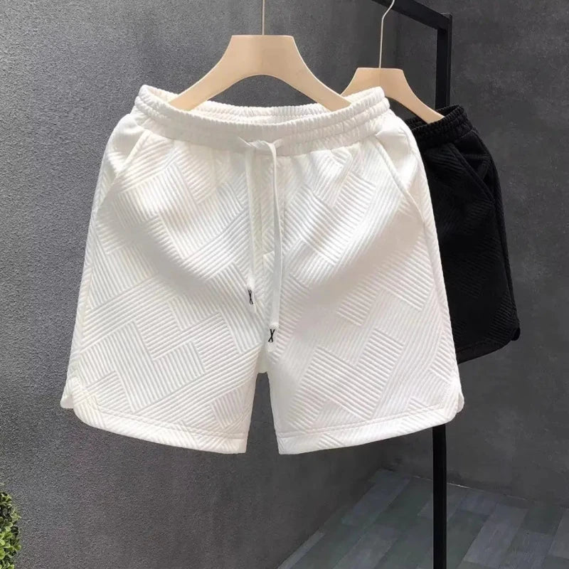 Men's Waffle Sports Shorts - 100% Cotton Elastic Waist 3XL Julian's Menswear