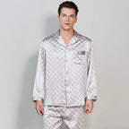 Men's Mulberry Silk Pajama Set | pearl | Julian's Menswear