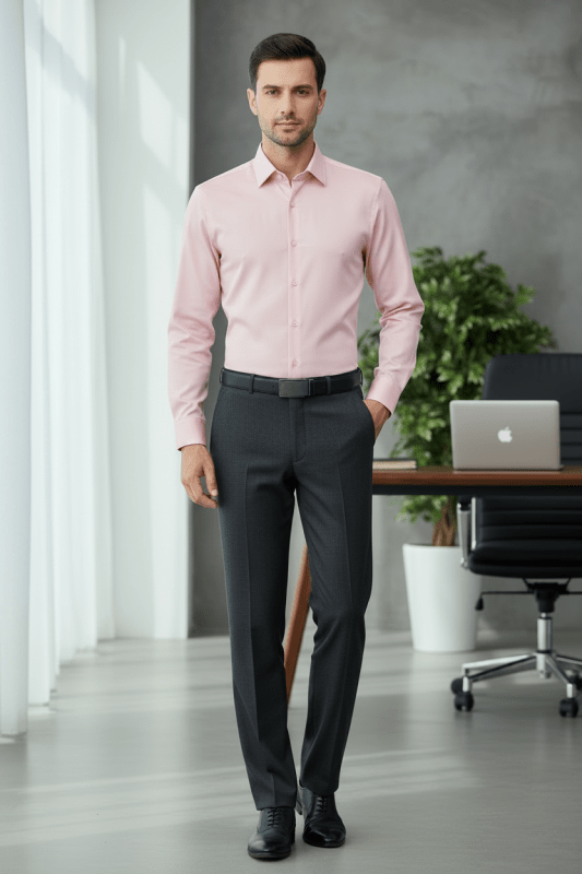Slim Fit Cotton Dress Shirt 37 Julian's Menswear