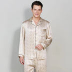 Men's Mulberry Silk Pajama Set | Champagne | Julian's Menswear