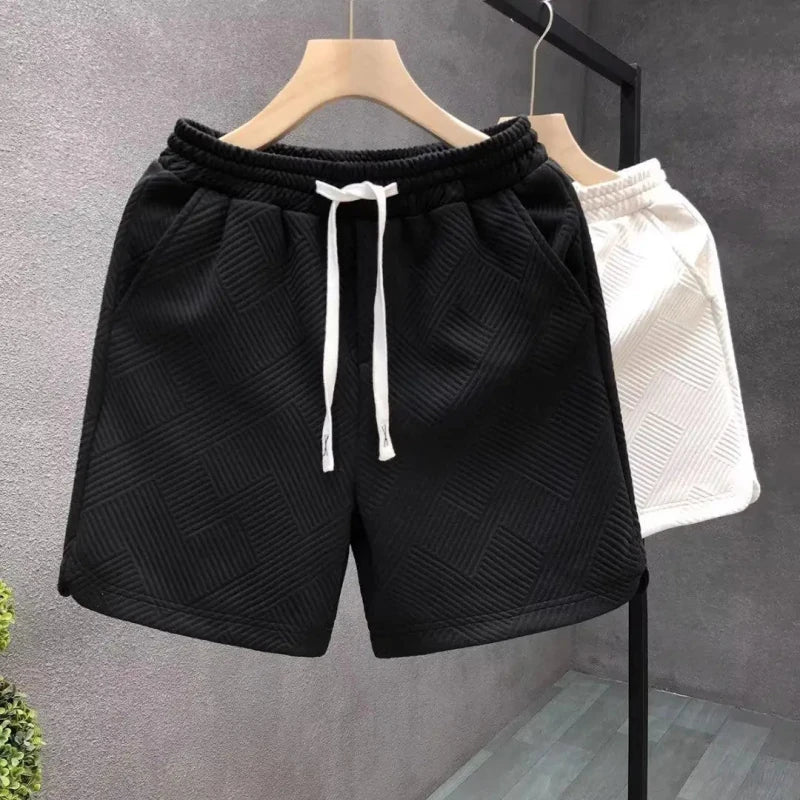 Men's Waffle Sports Shorts - 100% Cotton Elastic Waist 3XL Julian's Menswear