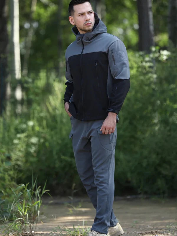 Men's Shark Skin Soft Shell Fleece-Lined Windproof Jacket Julian's Menswear
