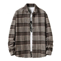Men's Plaid Flannel Shirt - 100% Cotton Smart Casual S Julian's Menswear