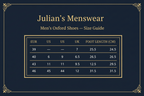 Genuine Leather Square Toe Oxford Shoes for Men, Anti-Odour & Anti-Slip, All-Season Wear | Size Chart | Julian's Menswear