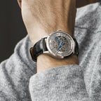 Julian's Menswear Men's Carnival Skeleton Watch with Leather Strap and Sapphire Case