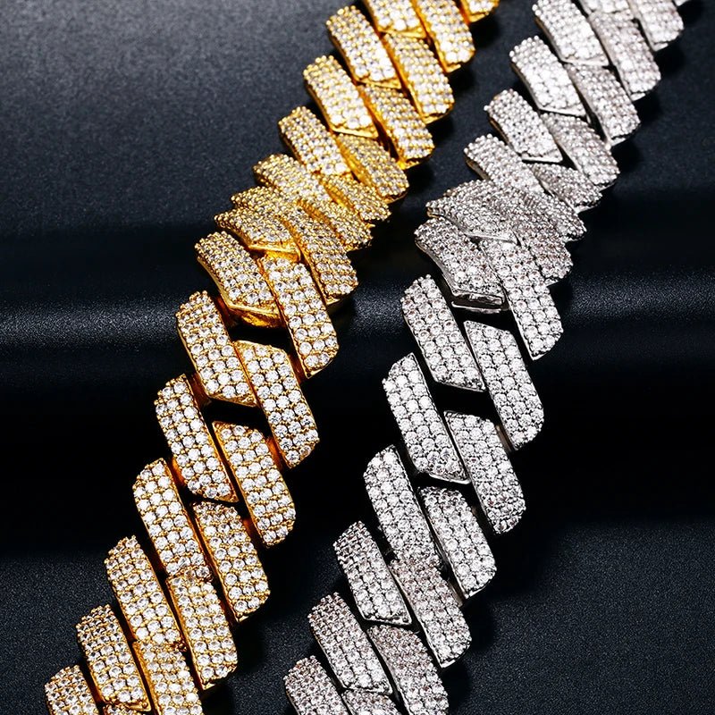 Julian's Menswear Men's Brass Cuban Link Chain Necklace