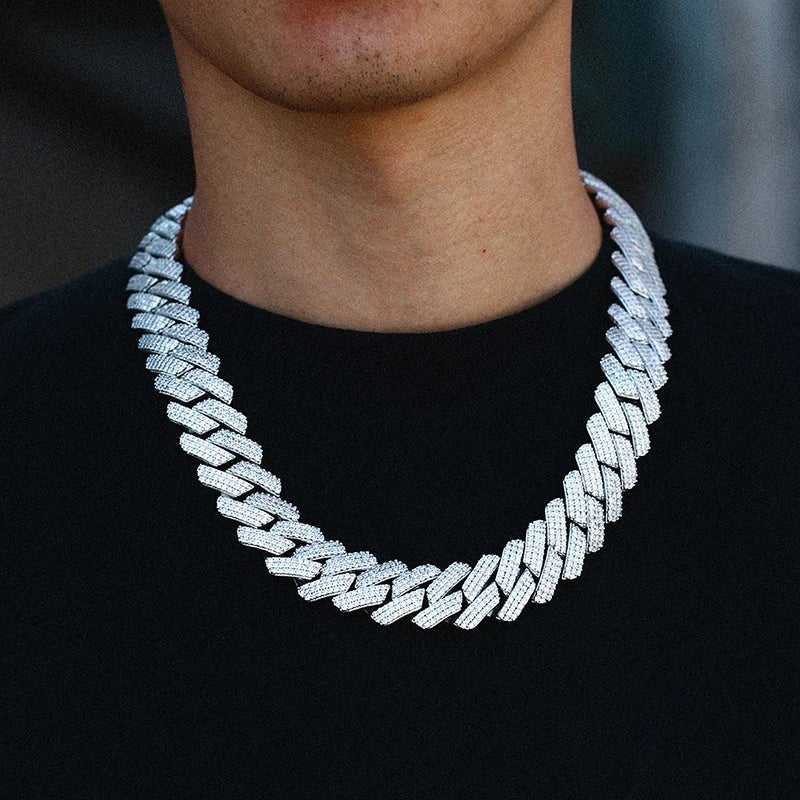 Julian's Menswear Men's Brass Cuban Link Chain Necklace