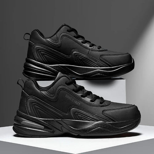 Julian's Menswear Black 36 Men's Lace-Up Sports Shoes - Modern comfort & style for active days & relaxed nights.
