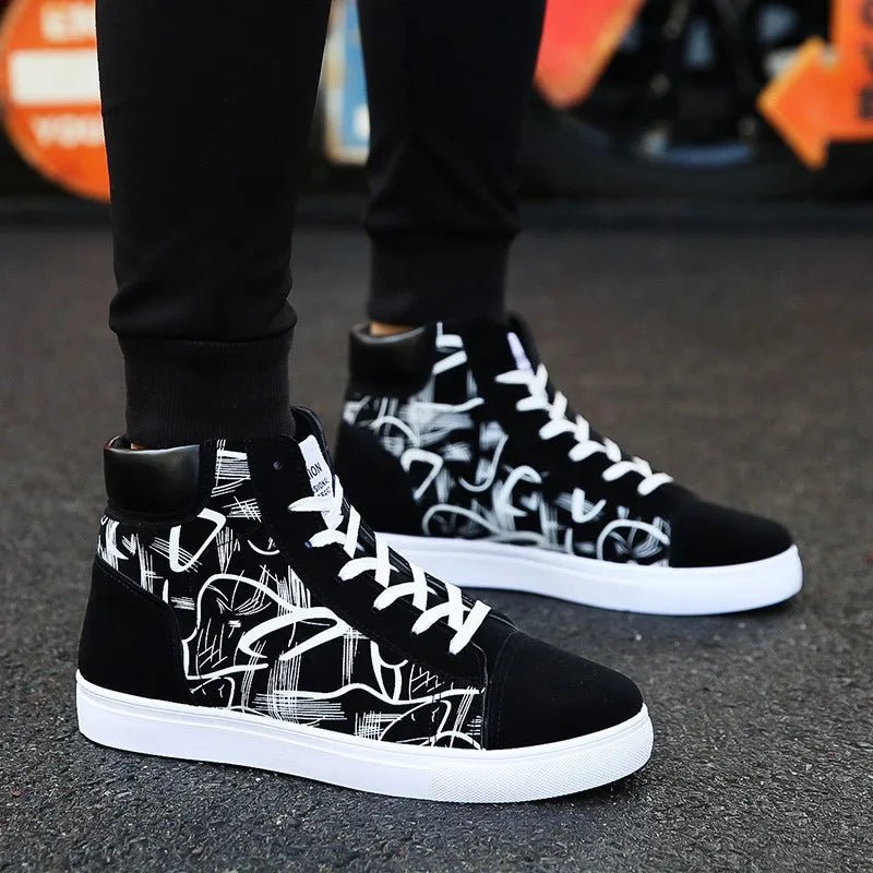 Julian's Menswear Black 39 Men's Casual Platform Sneakers