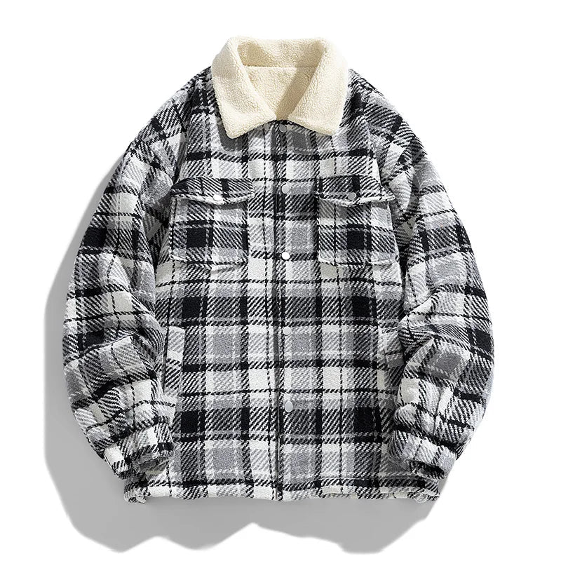 Julian's Menswear Men's Casual Insulated Winter Jacket with Windproof Polyester-Cotton Shell and Plush Cotton Fill