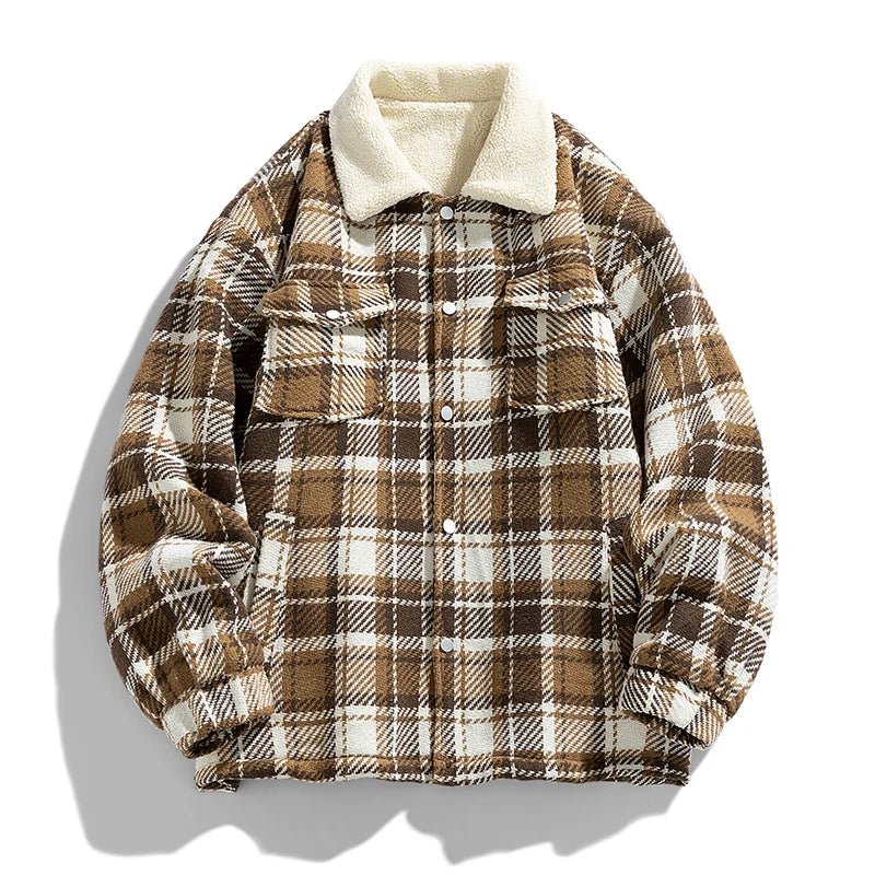 Julian's Menswear Men's Casual Insulated Winter Jacket with Windproof Polyester-Cotton Shell and Plush Cotton Fill