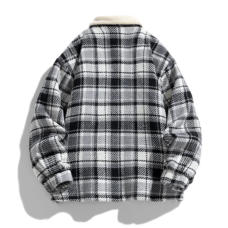 Julian's Menswear Men's Casual Insulated Winter Jacket with Windproof Polyester-Cotton Shell and Plush Cotton Fill