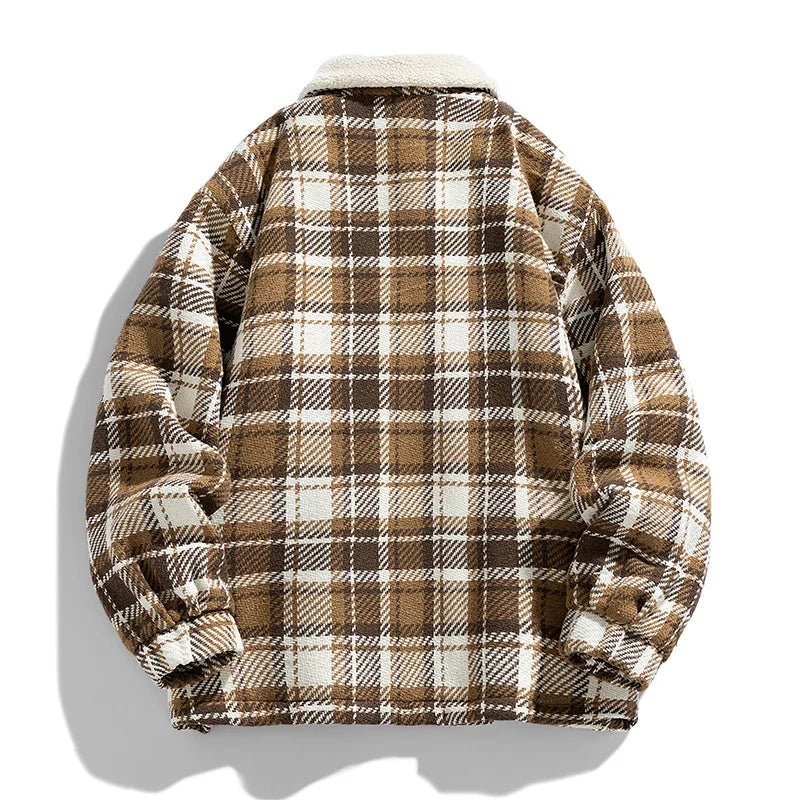 Julian's Menswear Men's Casual Insulated Winter Jacket with Windproof Polyester-Cotton Shell and Plush Cotton Fill