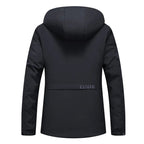 Julian's Menswear M Black Men's Goose Down Parka Jacket with 90% White Goose Down Fill and Wind-Sealing Stand Collar