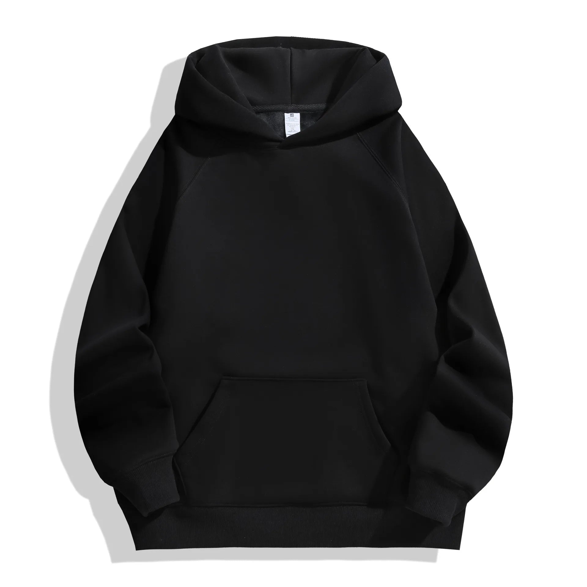 Julian's Menswear XS Black Men's Heavyweight 600GSM Cotton Hoodie