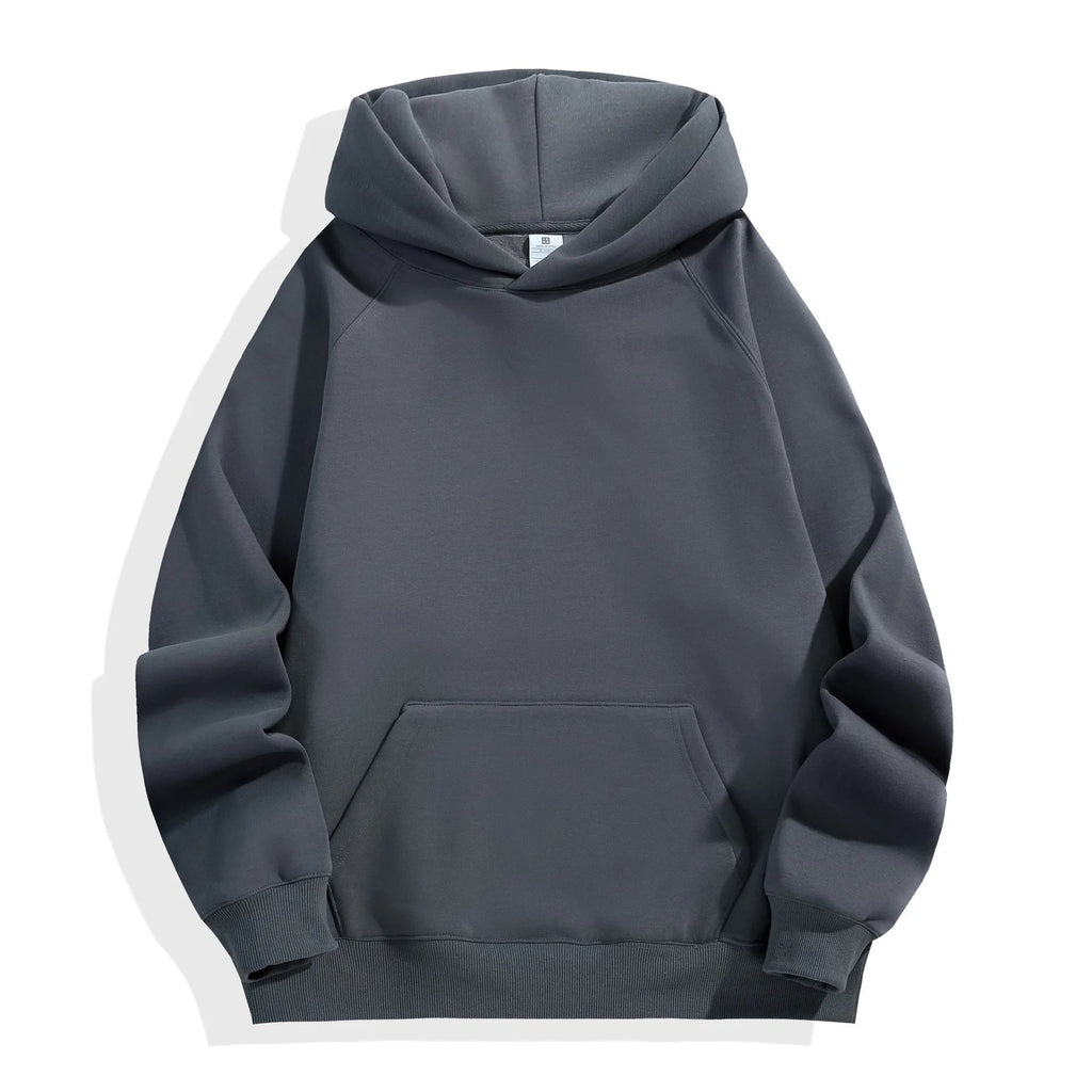 Julian's Menswear XS Black Men's Heavyweight 600GSM Cotton Hoodie