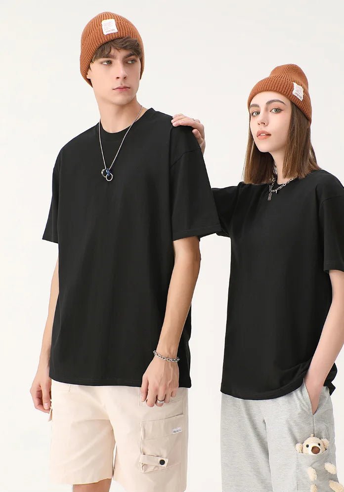 Julian's Menswear Men's Quality Heavyweight Cotton T-Shirt | Classic Fit O-Neck Shirt