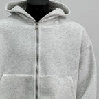 Julian's Menswear Men's Heavyweight Cotton Zip-Up Hoodie - Warm & Durable