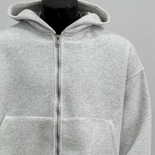 Julian's Menswear Men's Heavyweight Cotton Zip-Up Hoodie - Warm & Durable