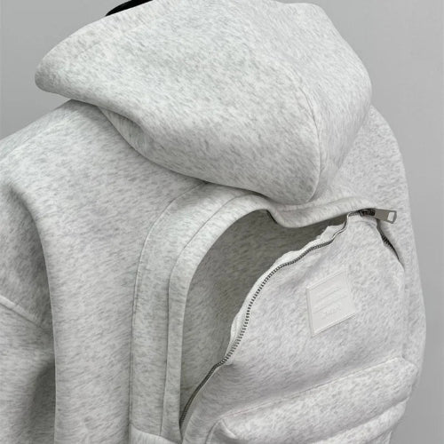 Julian's Menswear Men's Heavyweight Cotton Zip-Up Hoodie - Warm & Durable