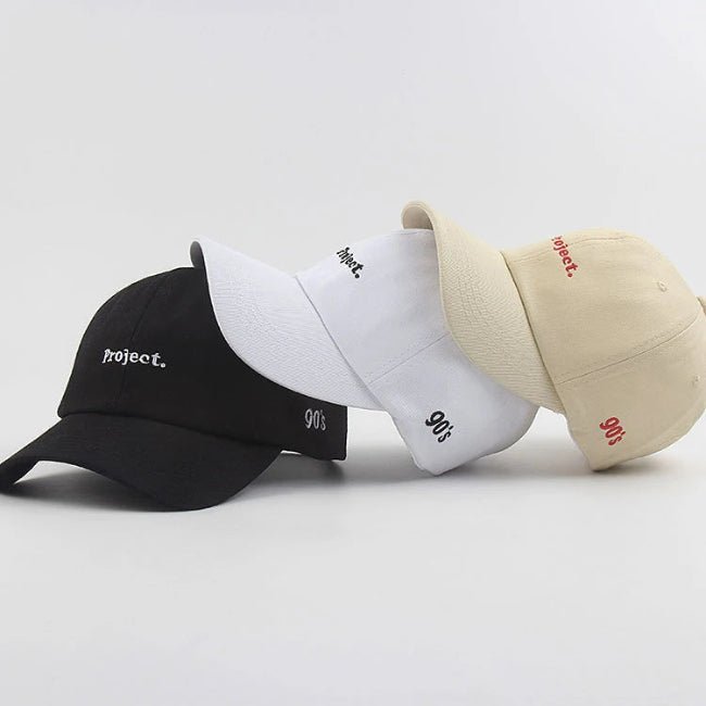 Julian's Menswear - Men's 90s Style Adjustable Cap - Classic Curved Brim Hat