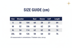 Men's Stand Collar Tactical Jacket Size Chart