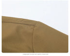 Julian's Menswear Men's Turn-Down Collar Jacket, Versatile Outerwear for Effortless Style - Gray/Brown/Black