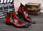 Men's Retro Ankle Boots with a classic pointed-toe silhouette, Julian's Menswear