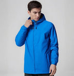 Julian's Menswear Men's Waterproof Windbreaker Jacket - Lightweight Windbreaker with Hood