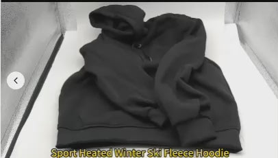 Men's USB Electric Heated Fleece Hoodie, 5-Zone Heating, 4 Colours