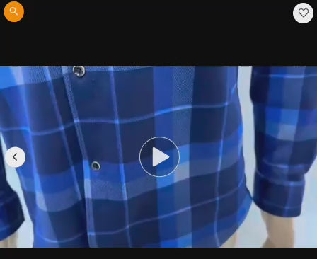 Men's Long Sleeve Buffalo Plaid Shirt  - Cotton Broadcloth Blend