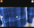 Men's Long Sleeve Buffalo Plaid Shirt  - Cotton Broadcloth Blend