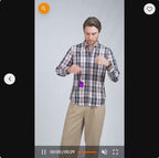 Men's Cotton Plaid Long-Sleeve Casual Shirt | Julian's Menswear