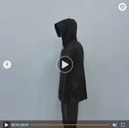 Men's Black Half Zip Pullover Hoodie