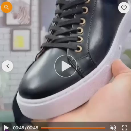 Men's Low-Top Leather Dress Sneakers |  Julian's Menswear