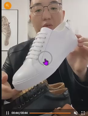 Men's Smart Casual Leather Sneakers - Stylish Hybrid Oxford Comfort Shoes