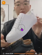 Men's Smart Casual Leather Sneakers - Stylish Hybrid Oxford Comfort Shoes