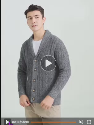Men's Cashmere Wool V-Neck Sweater for Lasting Warmth & Style, Black/Gray/Camel